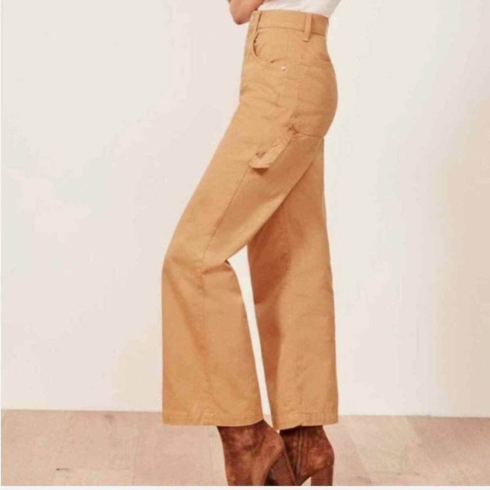 Reformation Gold Tan Wheat Twill High Rise Carpenter Pants - 26